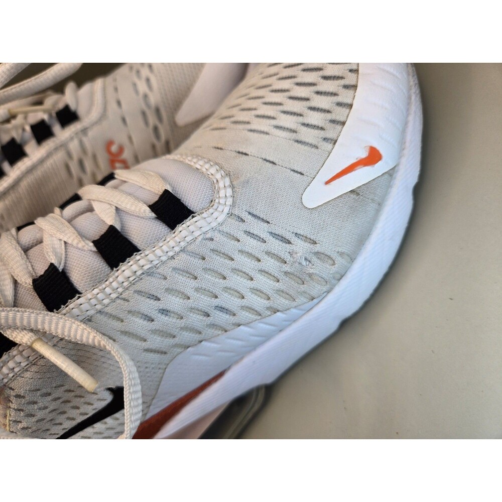Nike Air Max 270 Shoes Women's 8 White Burnt Sunrise Athletic Running Sneakers - Picture 2 of 9